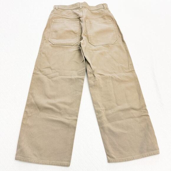 & Other Stories Khaki Cargo Wide Leg Denim Jeans Pants Size 4 - Picture 3 of 10